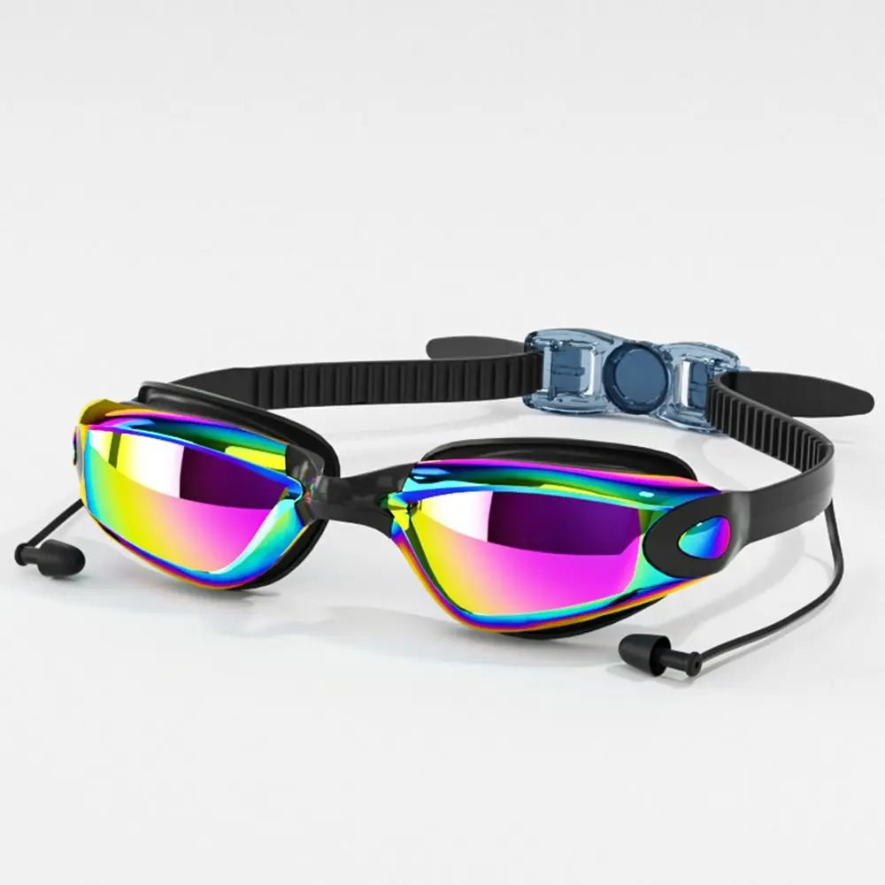 Creative HD Summer Swimming Goggles Anti Fog Waterproof Swim Eyewear Adjustable Silicone Diving Swim Glasses Men Women