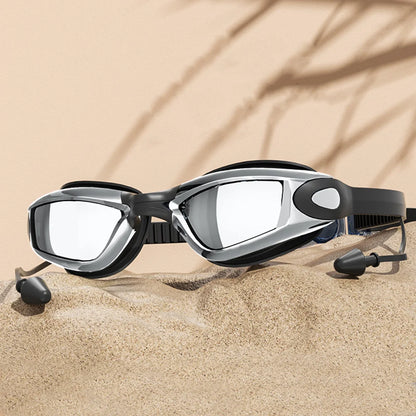 Creative HD Summer Swimming Goggles Anti Fog Waterproof Swim Eyewear Adjustable Silicone Diving Swim Glasses Men Women