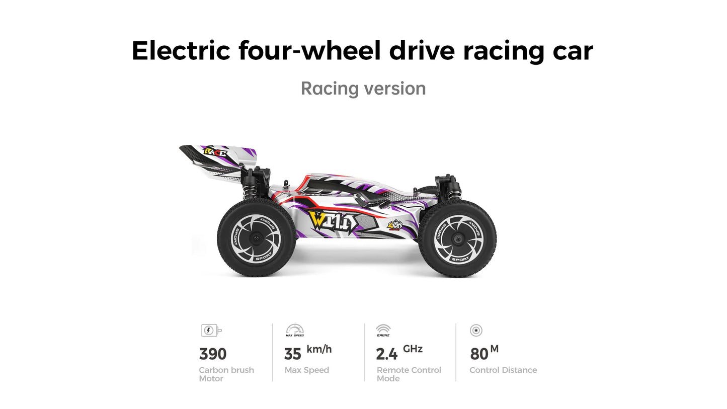 WLtoys 144016 Fast RC Cars 35KM/H OR 75KM/H 1/14 off Road 4WD Drift Toys,2.4G Remote Control Monster Truck for Adults and Kids