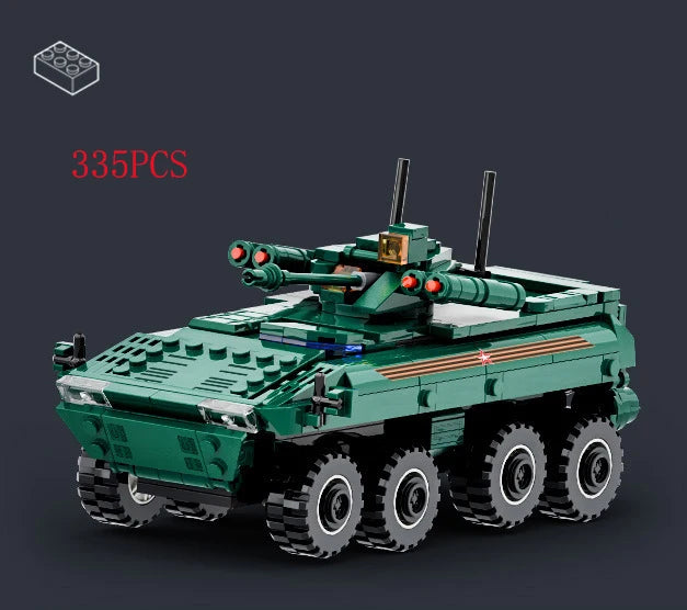 Military Vehicles Tank Sets SWAT Army City Police T34 Model Building Blocks DIY Brick Kids Toys Classic World War II WW2