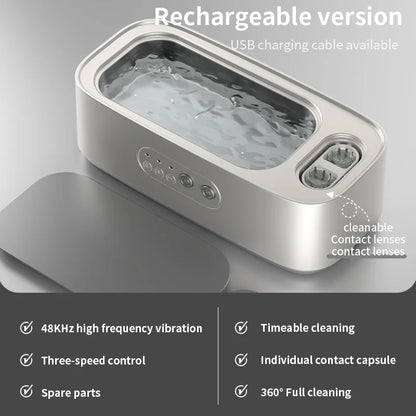 Adjustable High Frequency Ultrasonic Cleaning Machine with Double Bin Vibration for Jewelry Full Cleaning Machine for Household