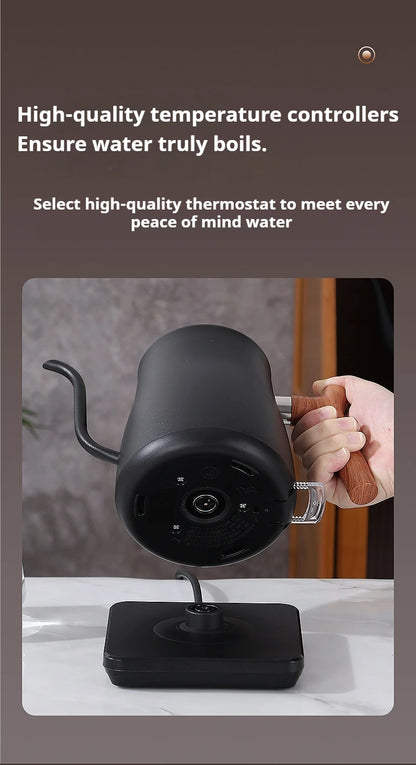 1000W Fast Electric Kettle, 1L Capacity, 304 Stainless Steel, One-Touch Boil & Dry Burn Protection