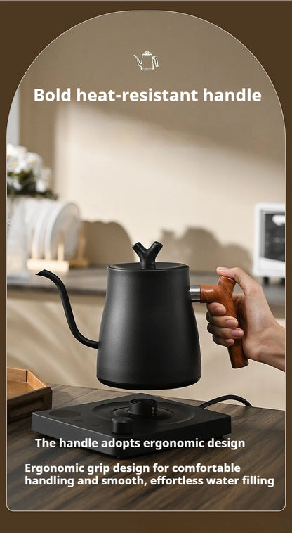 1000W Fast Electric Kettle, 1L Capacity, 304 Stainless Steel, One-Touch Boil & Dry Burn Protection