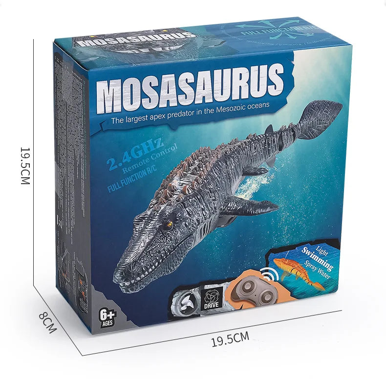 2.4G Remote Control Dinosaur Kid Mosasaurus Diving Toy Rc Boat Outdoor Toy Water For Swimming Pool Bathroom Bath Toys For Kids