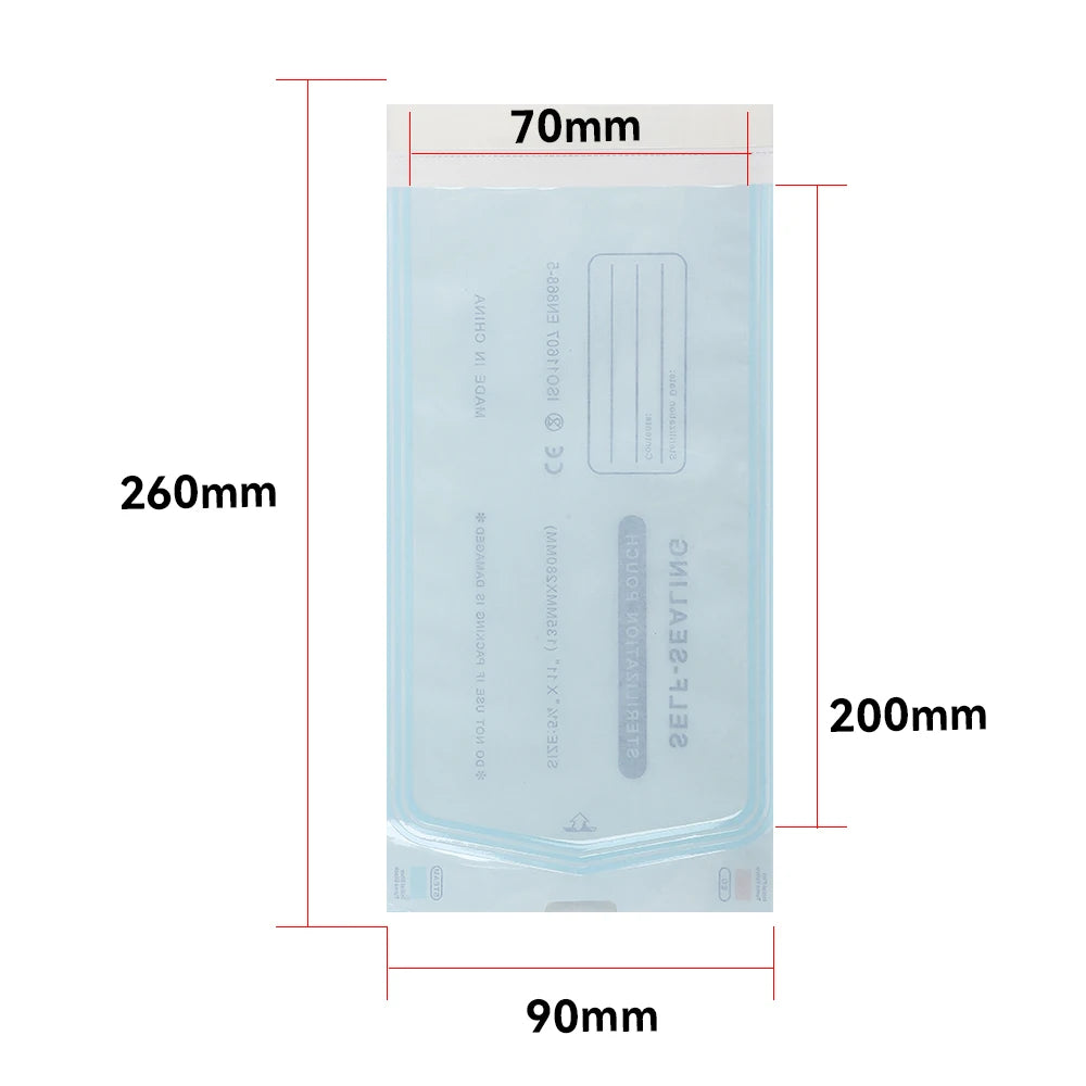 10/20PCS Disposable Self-sealing Sterilization Pouches Bag 5 Sizes Tattoo Accessories Supplies Self-adhesive Clean Bags