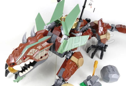 227pcs Shinobi 2011 Season Earth Dragon Defense Smashing Tail Armored Wings 2509 Building Blocks Toys Compatible With Model