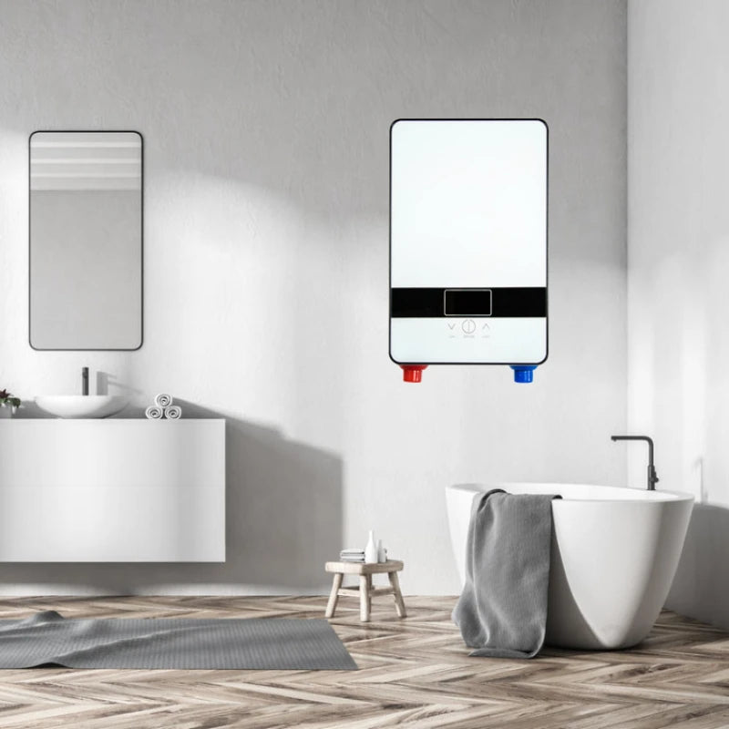 6500w Instant Tankless Water Heater 220v Thermostat Induction Heater Smart Touch Electric Heaters Shower Automatica High Quality