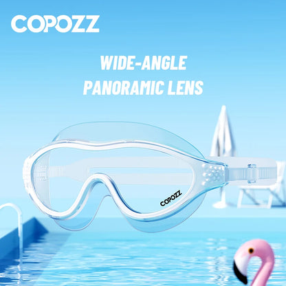 Professional Anti-Fog Men Women Swimming Goggles UV Protection Adjustable Swimming Glasses Large Frame Silicone Pool Eyewear