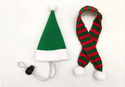 Hamster Christmas Costume Guinea Pig Mini Pet Supplies Hats Scarves Headwear Dragon Cat Rabbit Accessories Pet Clothing