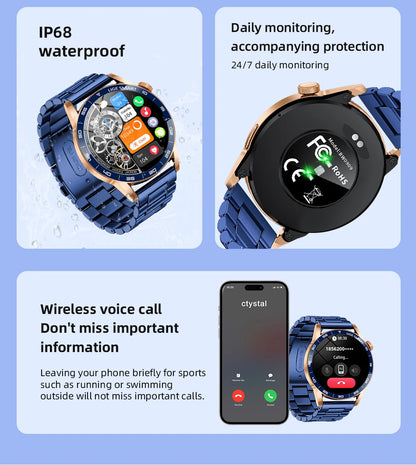 LIGE 2026 Voice Calling Smart Watch Men 1.38" HD IP68 Waterproof Sports Fitness Watches New Man Women Smartwatch For Android iOS