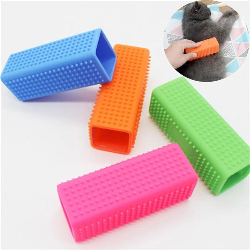 New Silicone Hollow Rubber Dog Hair Brush Hair Remover Cars Furniture Carpet Clothes Cleaner Brush For Dogs Cats Pet Supplies