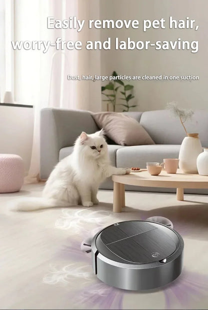 Long battery life Automatic Sweeping Robot Portable Mini Home Vacuum Cleaner USB Rechargeable Wet Dry 3-in-1 Sweeping Machine