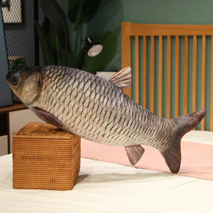 30-100cm Simulation Funny Fish Plush Toys Stuffed Soft Animal Carp Plush Pillow Creative Sleep Cushion for Kids Girls Xmas Gift