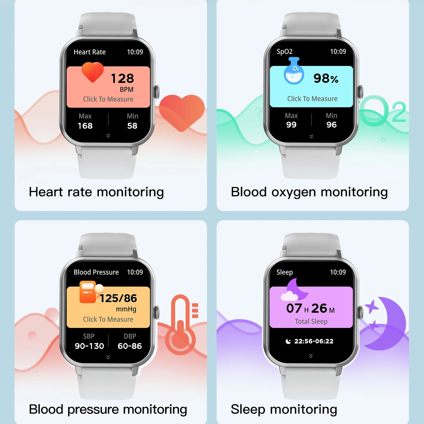 New Digital Smart Watch Heart Monitor Smartwatch 2026 Android Electronic Sports Watches for Man Woman Fitness Tracker for ios
