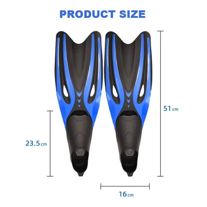 Professional Diving Fins Flexible Comfort TPR Non-Slip Swimming Rubber Snorkeling Swim Flippers Water Sports Beach Shoes