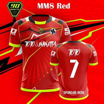 90 Minute Series MM9 JUL Football Shirt for Men, Summer Outdoor Sport Quick-Drying Jersey, Fitness Training T-shirt