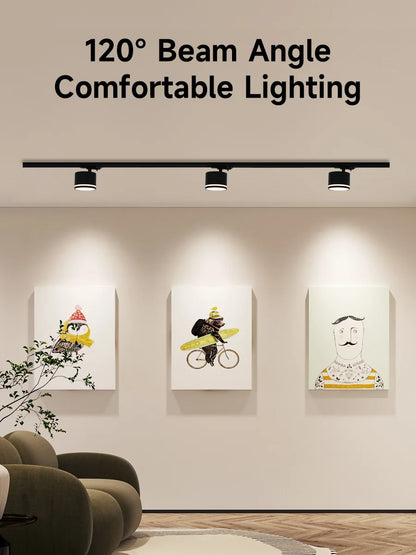 GX53 LED Track Spotlights Replaceable light bulb 110V 220V track Lights for Home Decor Living Room Kitchen Ceiling Lamp Decorate