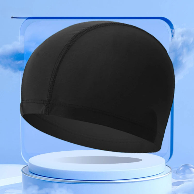 Ultra thin Bathing Caps Free Size Comfortable Swimming Caps For Men Women Elastic Nylon Ear Protection Long Hair Swimming Hat