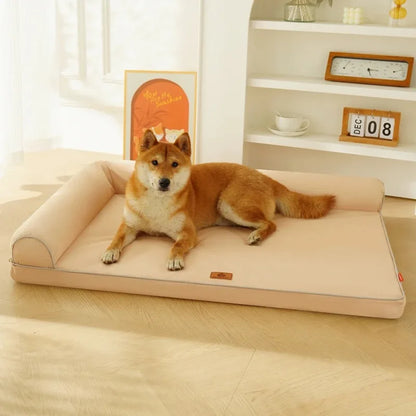 Cat Beds for Large Dogs Washable Removable Waterproof Pillow Cover and Anti-Slip Bottom Basket House Pet Supplies Accessories