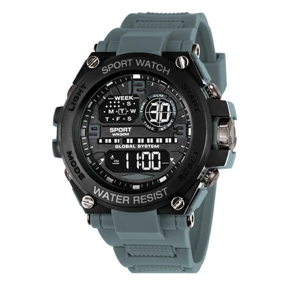 MAYZHISU Sports Electronic Watch for Man Student Teens Outdoor Waterproof Men's Sports Watches LED Digital Clock