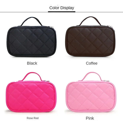 Women's cosmetic bag Double layer Waterproof makeup bag travel essentials organizer large capacity Multifunction toiletry bag