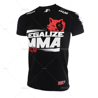 Muay Thai T Shirt Running Fitness Sports T-shirt For Men Outdoor Boxing Wrestling Tracksuits Summer Women's Clothing Sweatshirt
