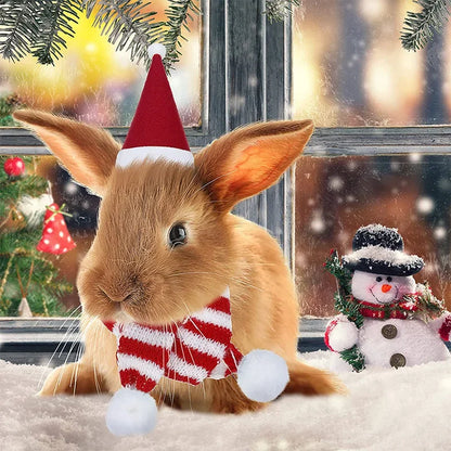 Hamster Christmas Costume Guinea Pig Mini Pet Supplies Hats Scarves Headwear Dragon Cat Rabbit Accessories Pet Clothing