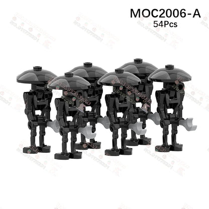 Sci-Fi Movie Series Droid Building Blocks Creative Mini Collector Turret Robot Annihilator Robot Model Bricks Toys For Kids Gift