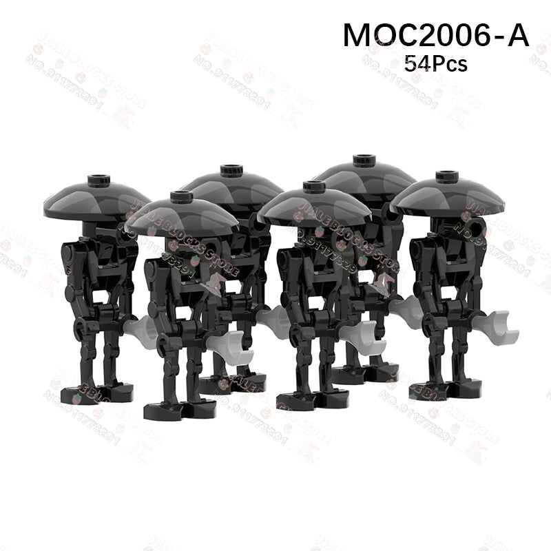 Sci-Fi Movie Series Droid Building Blocks Creative Mini Collector Turret Robot Annihilator Robot Model Bricks Toys For Kids Gift