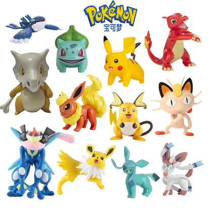 New Pokemon Anime Figure Pikachu Greninja Mewtwo Mew Cartoons Figure  Pocket Monster Action Model Toys Gifts Bulk Buy Lot