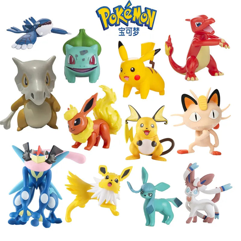 New Pokemon Anime Figure Pikachu Greninja Mewtwo Mew Cartoons Figure  Pocket Monster Action Model Toys Gifts Bulk Buy Lot
