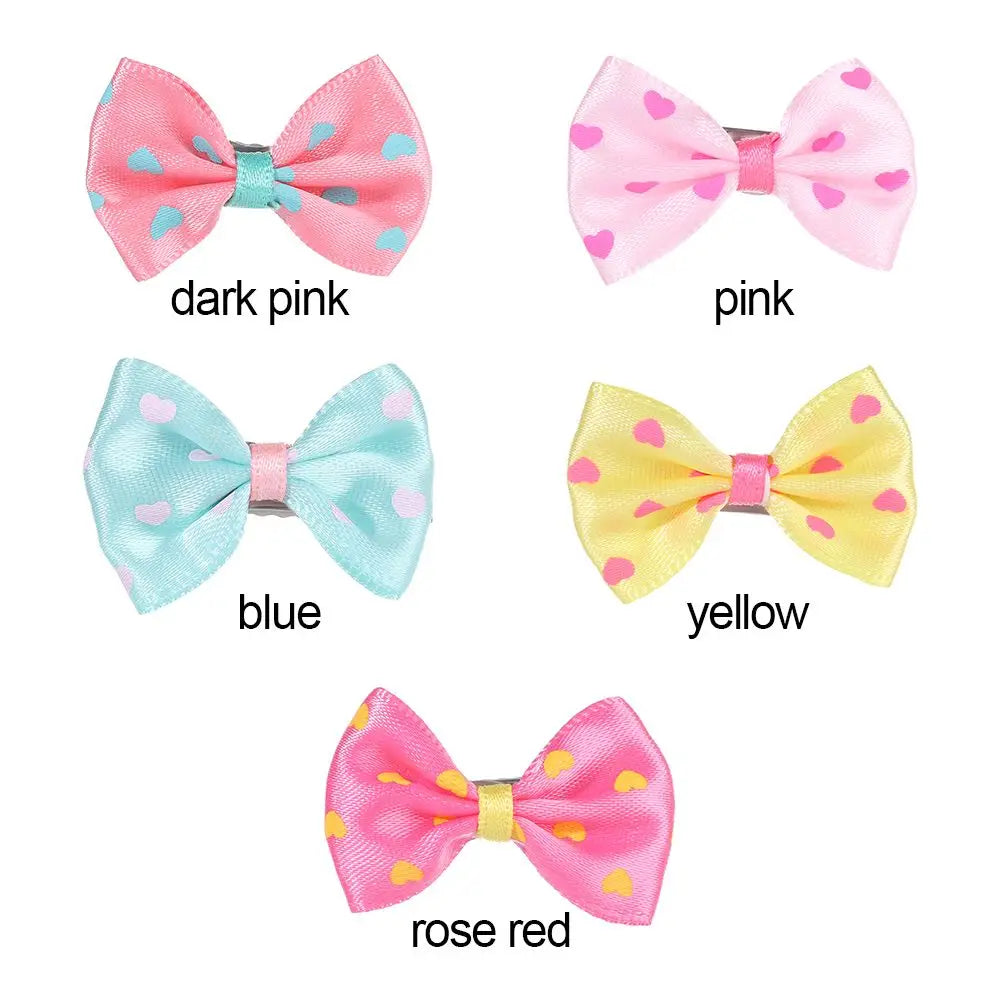 Hair Clips For Dogs Cat Sweet Bow Hairpins Colorful Hair Barrette Puppy Beauty Supplies Pet Butterfly Bows Pet Supplies