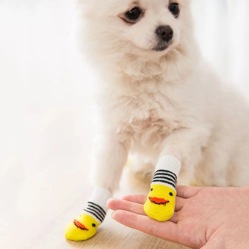 soles Not easy to fall off Resilient Universal for cats and dogs Breathable Pet socks Pet supplies Dog socks Cotton socks