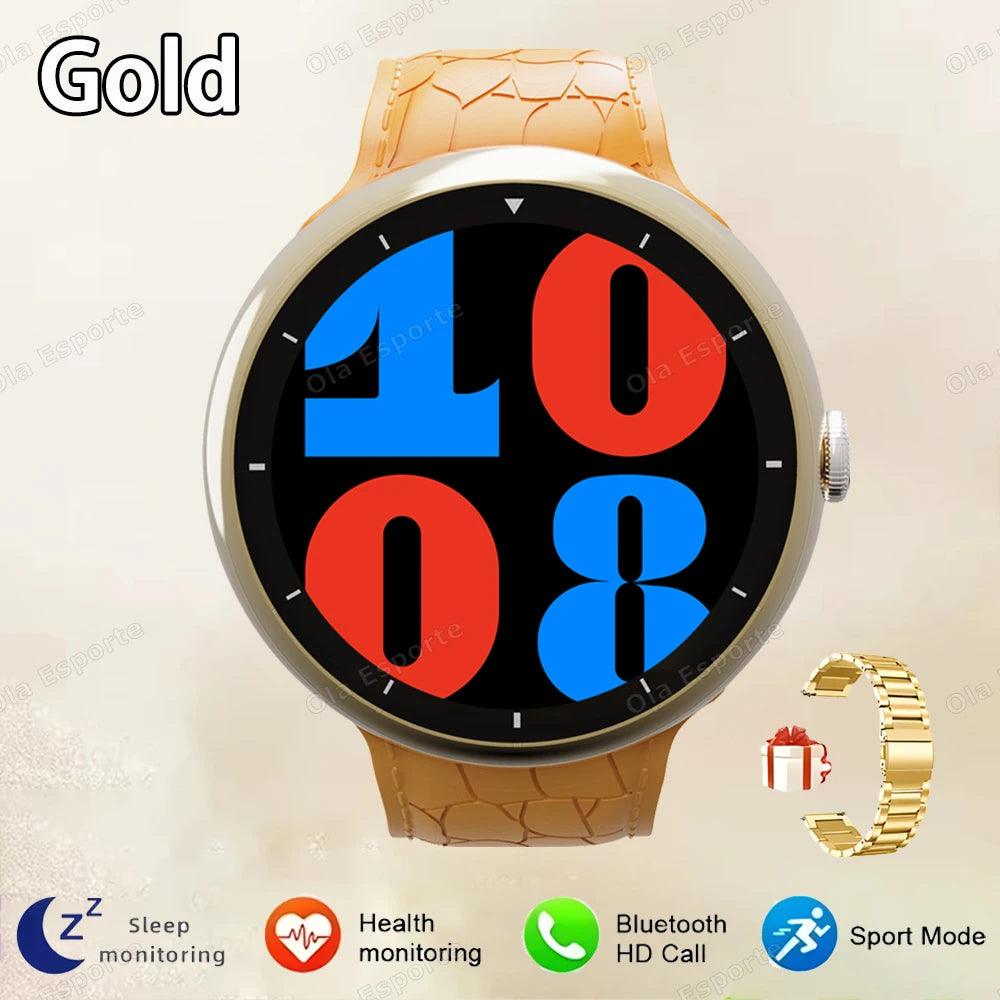 Smart Watch 2.09-inch AMOLED Screen Bluetooth Call Compass Tracker Men Sports Watches Health Monitor Women Smartwatch Waterproof