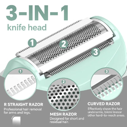 Women's Epilator Electric Hair Shaver Mini Hair Removal Trimmer Portable Body Hair Remover Razor Armpit Arm Leg Hair Epilator