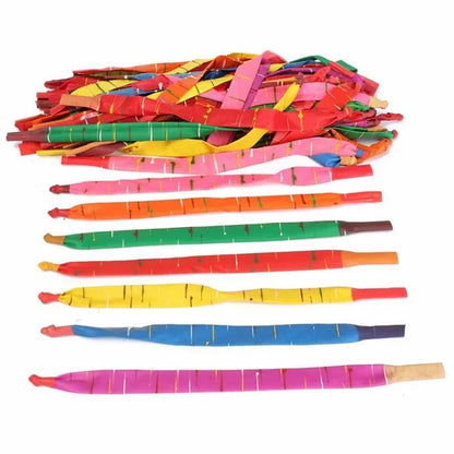 10/20pcs Mixed Color Long Latex Rocket Balloon Flying Squeaking Birthday Party Decoration Classic Toys