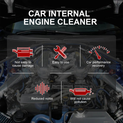 Motorcycle Engine Waterless Foam Cleaner, Heavy Duty Grease Remover, No Wipe Head, Car Engine Compartment Degreaser Tools