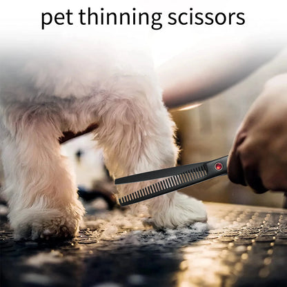 Pet Grooming Scissors Dog Hair Tool Set Professional Trimming Scissors Bent Scissors Teddy Haircutting Scissors Pet Supplies