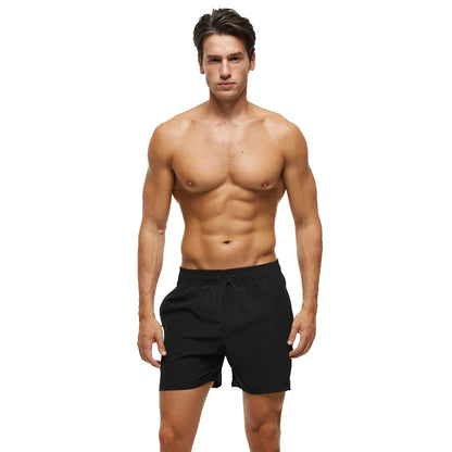 Datifer Brand 2026 Summer Mens Shorts Solid Polyester Gym Traje De Baño Hombre Breathable Mesh Liner Side Pockets Sport Swimwear