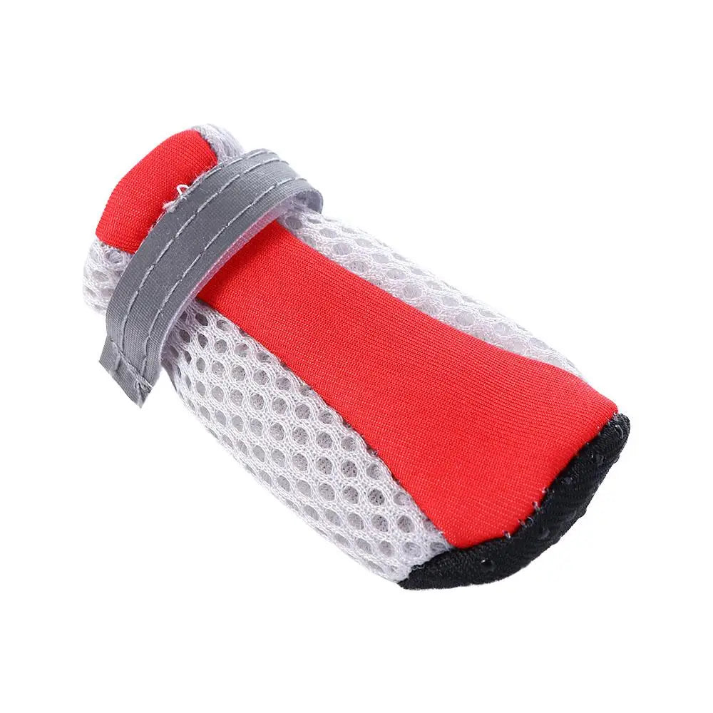 Safe Anti-slip with Reflective Stripe Hot Pavement Mesh for Poodle Yorkshire Pet Supplies Dog Shoes Pet Rain Boots Dog Boots