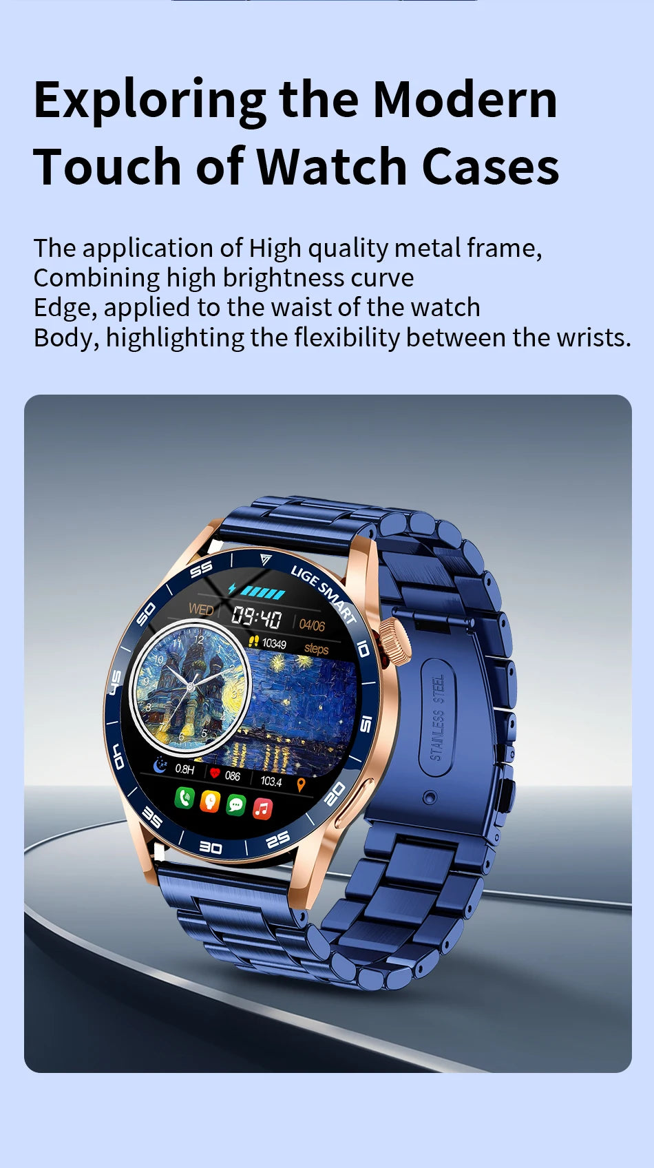 LIGE 2026 Voice Calling Smart Watch Men 1.38" HD IP68 Waterproof Sports Fitness Watches New Man Women Smartwatch For Android iOS