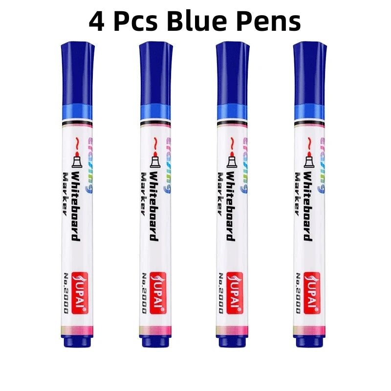 4Pcs/Set Erasable Magnetic Whiteboard Marker Pen Blackboard Marker Chalk Glass Ceramics Office School Art Marker Stationery