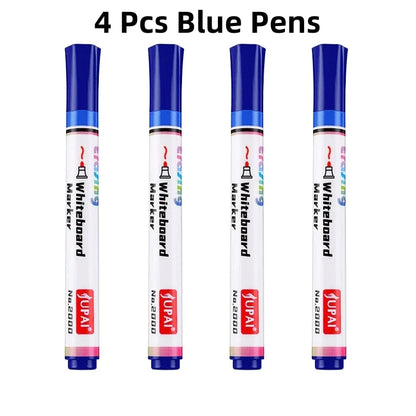 4Pcs/Set Erasable Magnetic Whiteboard Marker Pen Blackboard Marker Chalk Glass Ceramics Office School Art Marker Stationery
