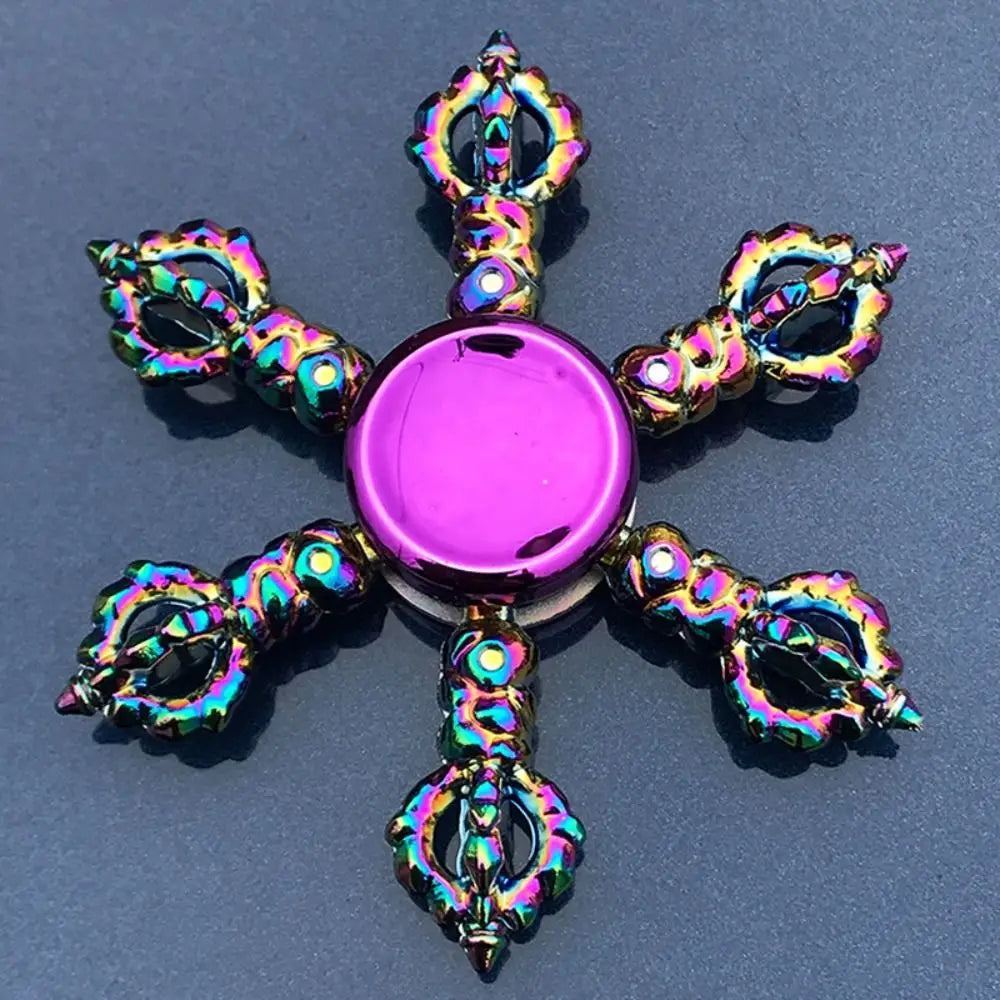 Dragon Wings Hand Spinner High Speed Low Noise Fingertip Gyro Alloy Anti Pressure Metal Rainbow Finger Spinner Children Toys