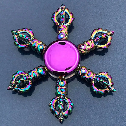 Dragon Wings Hand Spinner High Speed Low Noise Fingertip Gyro Alloy Anti Pressure Metal Rainbow Finger Spinner Children Toys