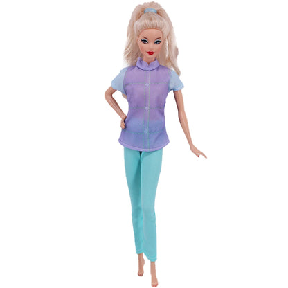 Fashion BJD Doll Clothes Top+pants(+Hats+shoes)Set Fit 30cm Doll&1/6 BJD Doll Clothing Accessories,Toys For Girls Gifts Festival