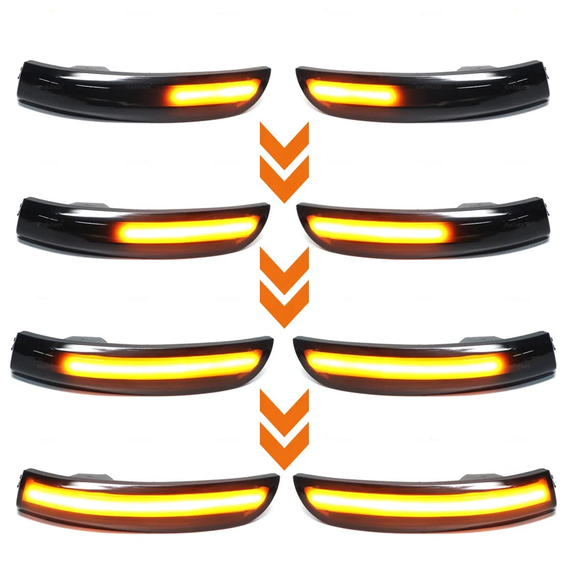 Dynamic LED Side Rearview Mirror Turn Signal Light Indicator For Ford Escape Kuga II EcoSport 2013-2019 Car Accessories
