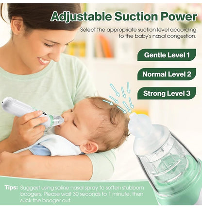 Smart Electric Baby Nasal Aspirator Absorber Equipment Silent Utensils Obstruction Rhinitis Cleaner New Born Items Care Tools