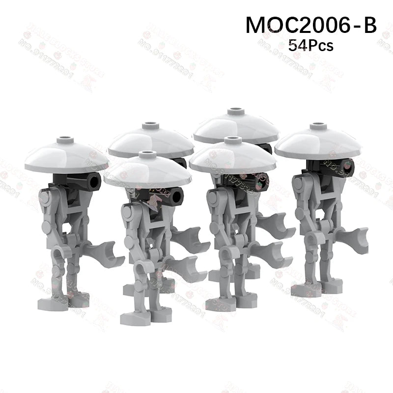 Sci-Fi Movie Series Droid Building Blocks Creative Mini Collector Turret Robot Annihilator Robot Model Bricks Toys For Kids Gift