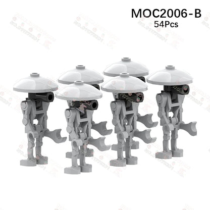Sci-Fi Movie Series Droid Building Blocks Creative Mini Collector Turret Robot Annihilator Robot Model Bricks Toys For Kids Gift
